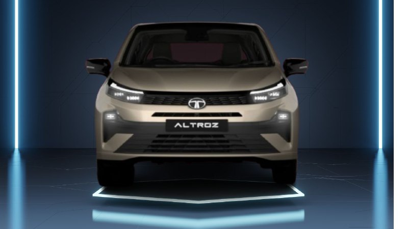 Tata Altroz 2025 front grill with new LED headlights